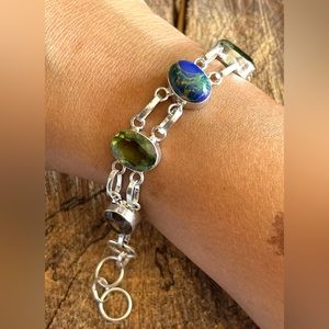 Calsilica & Colorful Beads Bracelet